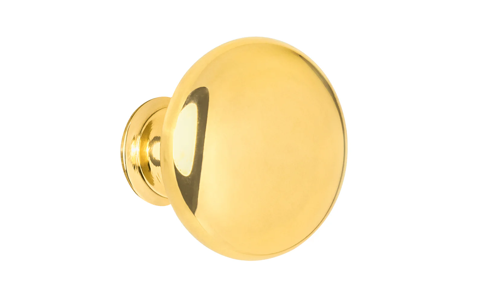 Classic Brass Cabinet Knob ~ Unlacquered Brass - Image 4