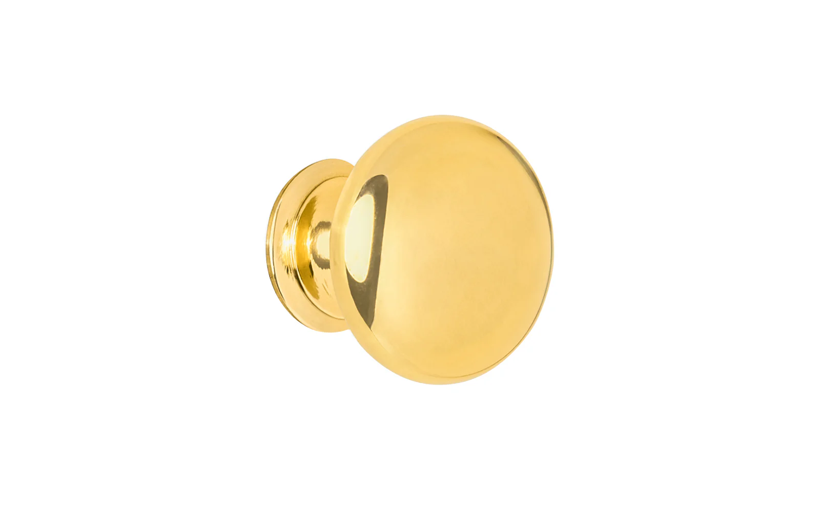 Classic Brass Cabinet Knob ~ Unlacquered Brass - Image 5