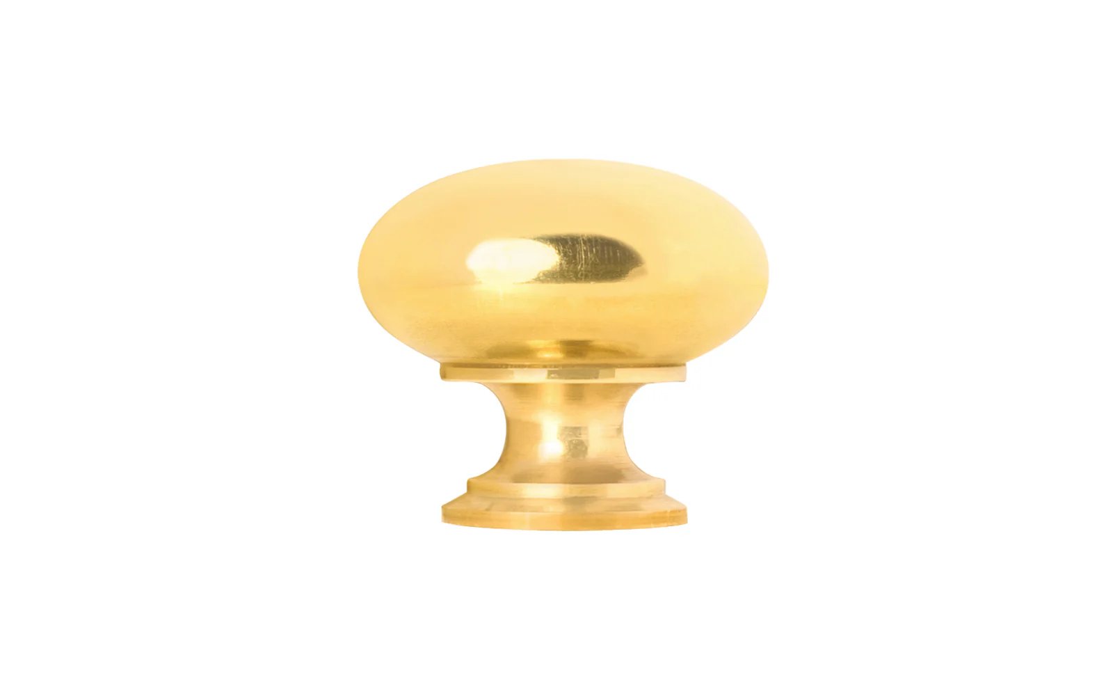 Classic Brass Cabinet Knob ~ Unlacquered Brass - Image 6