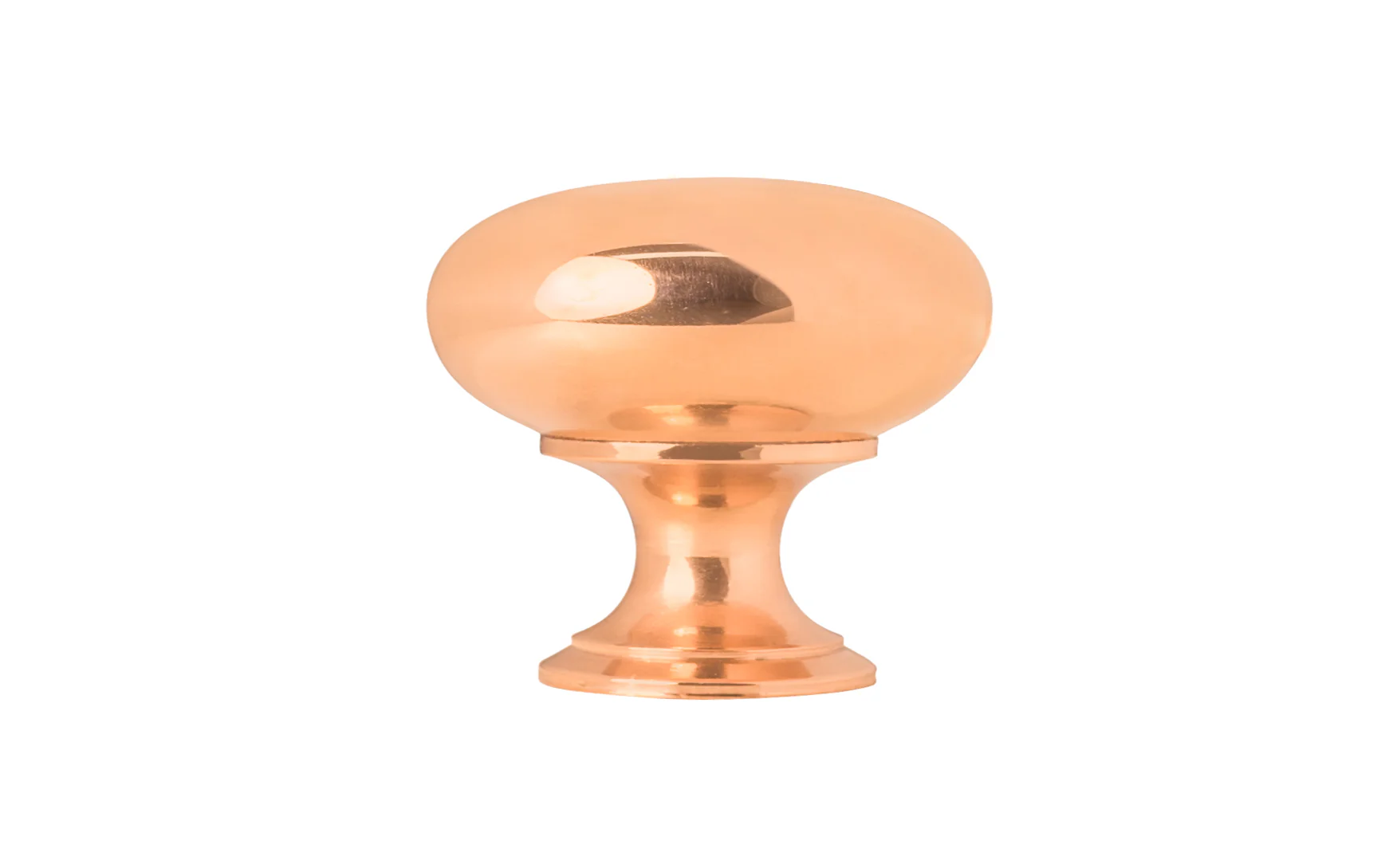 Classic Brass Cabinet Knob ~ Polished Copper Finish - Image 2