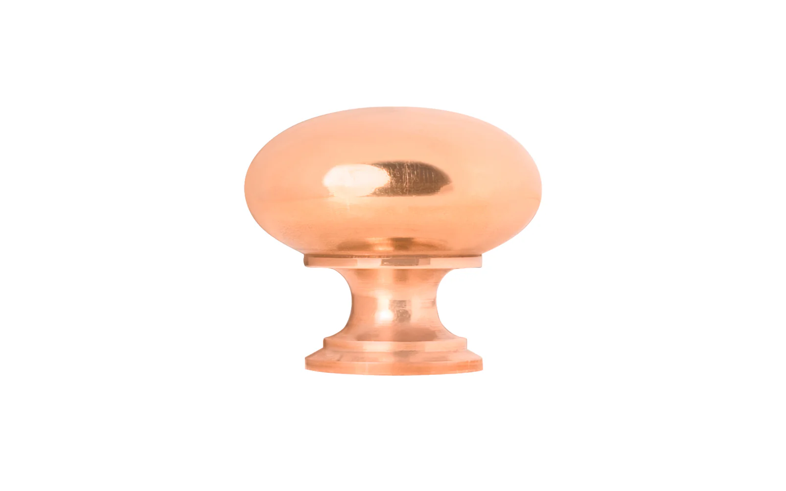 Classic Brass Cabinet Knob ~ Polished Copper Finish - Image 6
