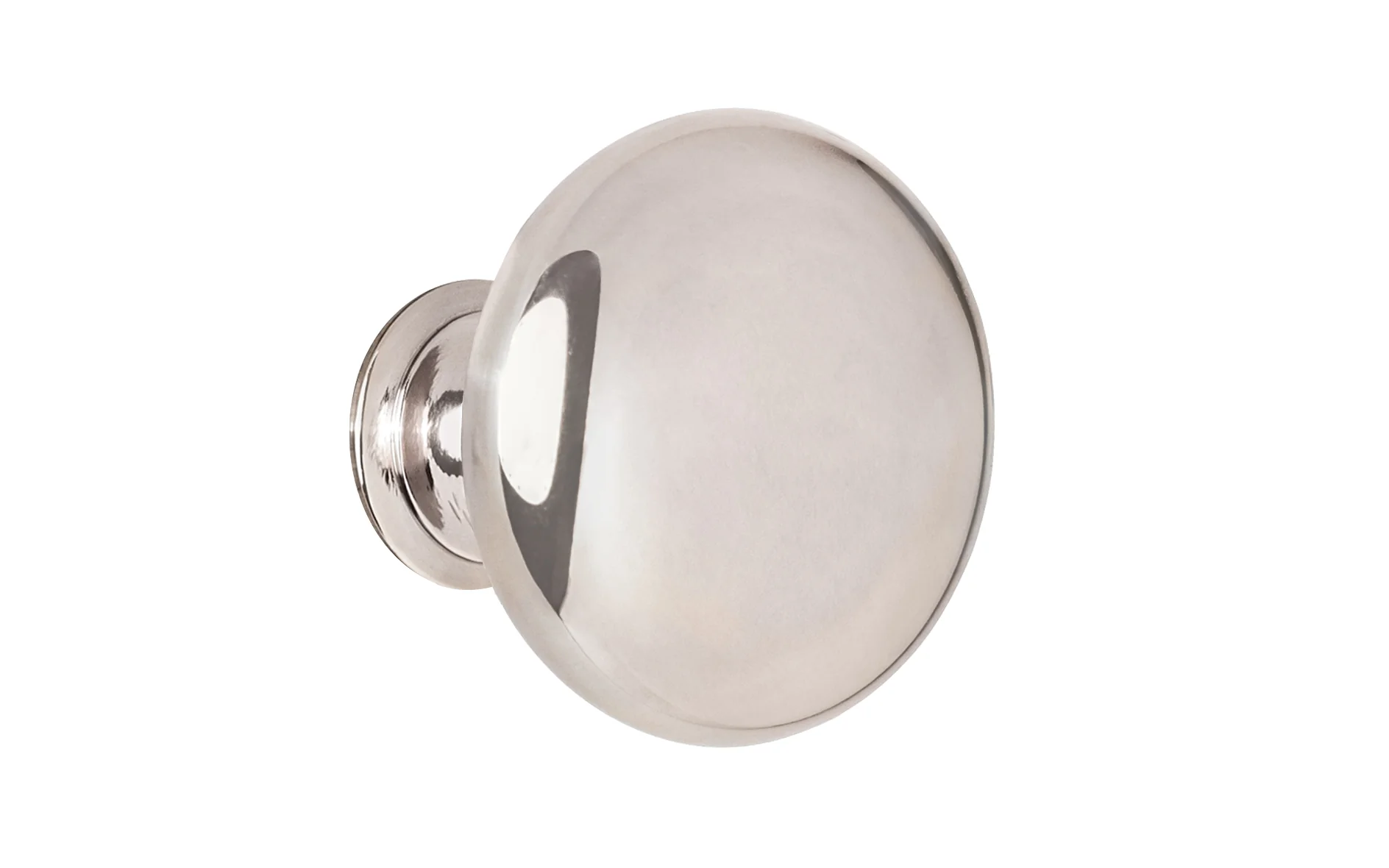 Classic Brass Cabinet Knob ~ Polished Nickel Finish - Image 3