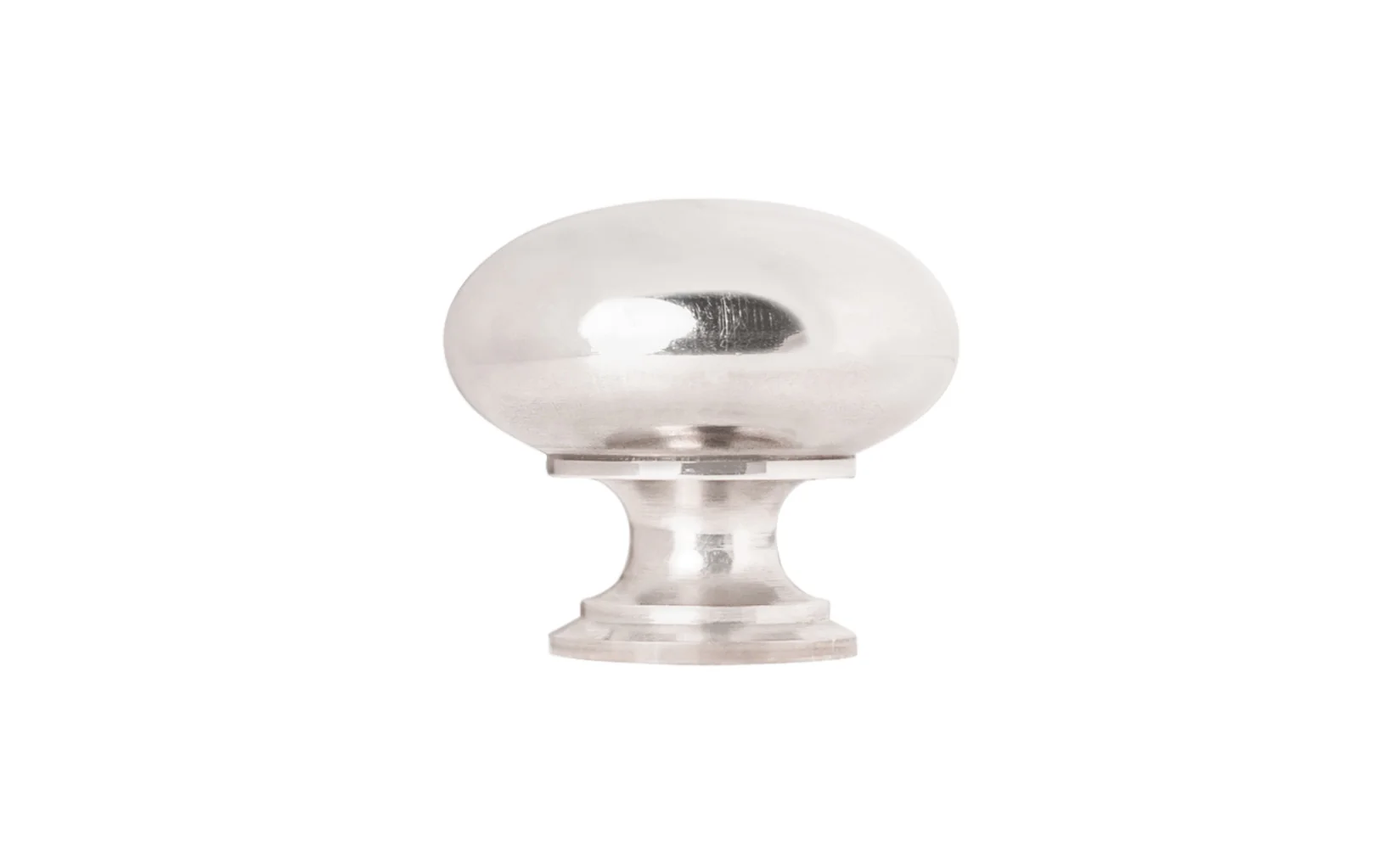 Classic Brass Cabinet Knob ~ Polished Nickel Finish - Image 6