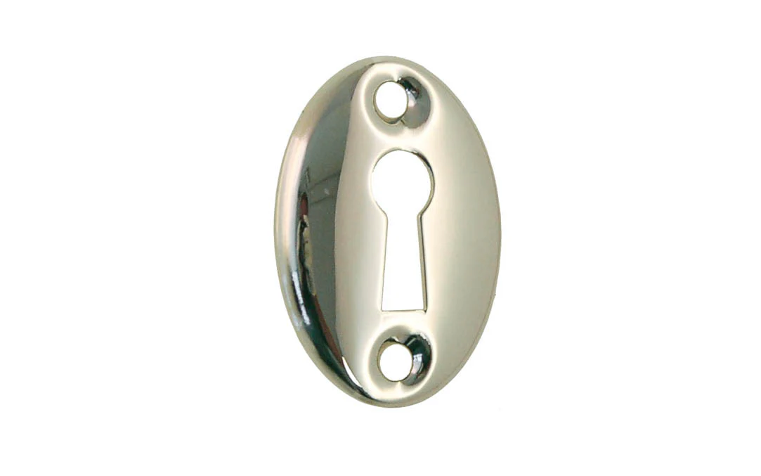 Classic Brass Oval Keyhole - Image 4