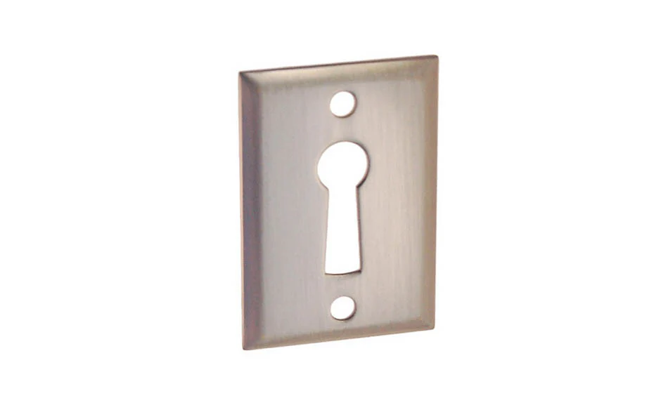Classic Brass Rectangle Keyhole - Image 3