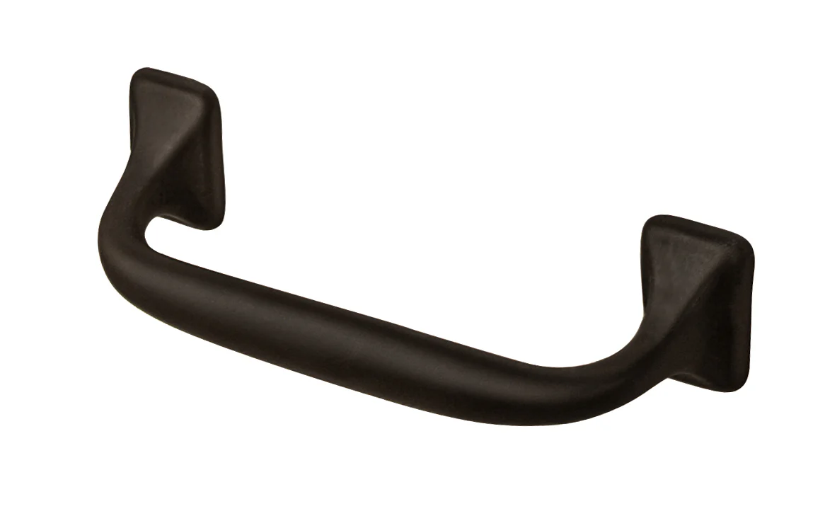 Classic Offset Solid Brass Pull ~ 3-1/2" On Centers - Image 2