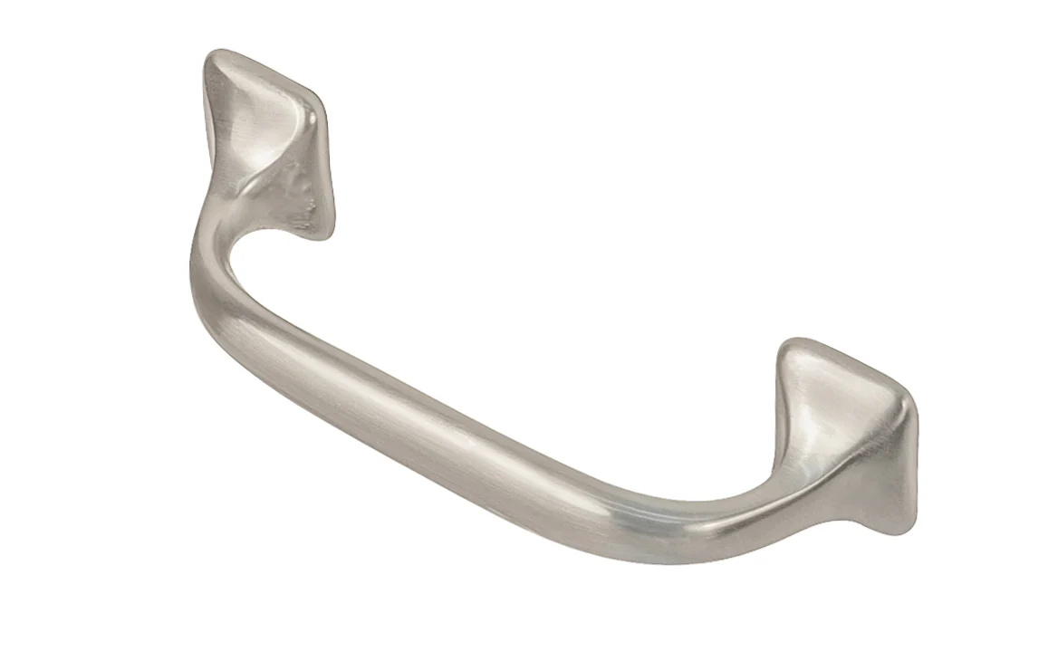 Classic Offset Solid Brass Pull ~ 3" On Centers - Image 2