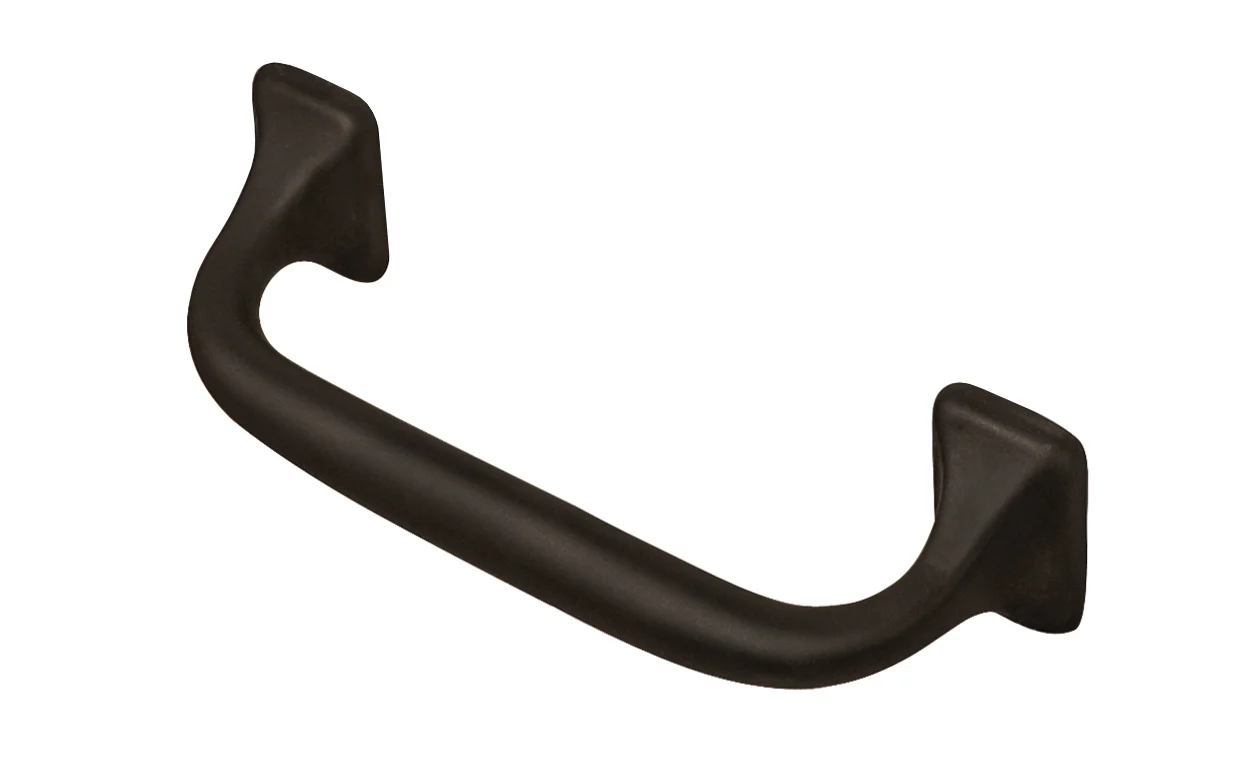 Classic Offset Solid Brass Pull ~ 3" On Centers - Image 3