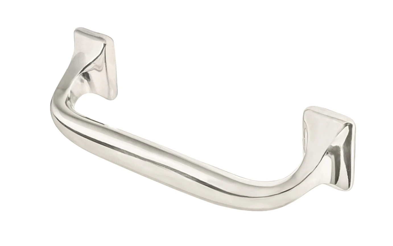 Classic Offset Solid Brass Pull ~ 3" On Centers - Image 4
