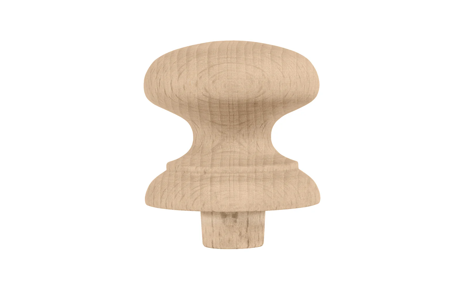 Classic Shaker Beech Cabinet Knob with Tenon - Image 2