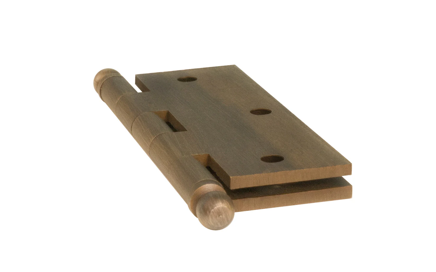 Classic Solid Brass Ball-Tip Cabinet Hinge ~ 2-1/2" x 2" - Image 3