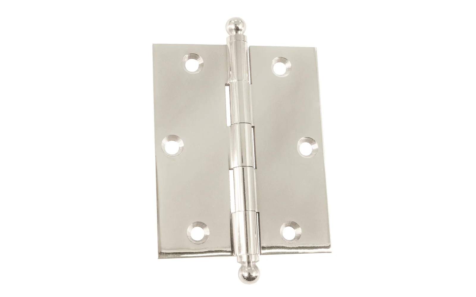 Classic Solid Brass Ball-Tip Cabinet Hinge ~ 2-1/2" x 2" - Image 5