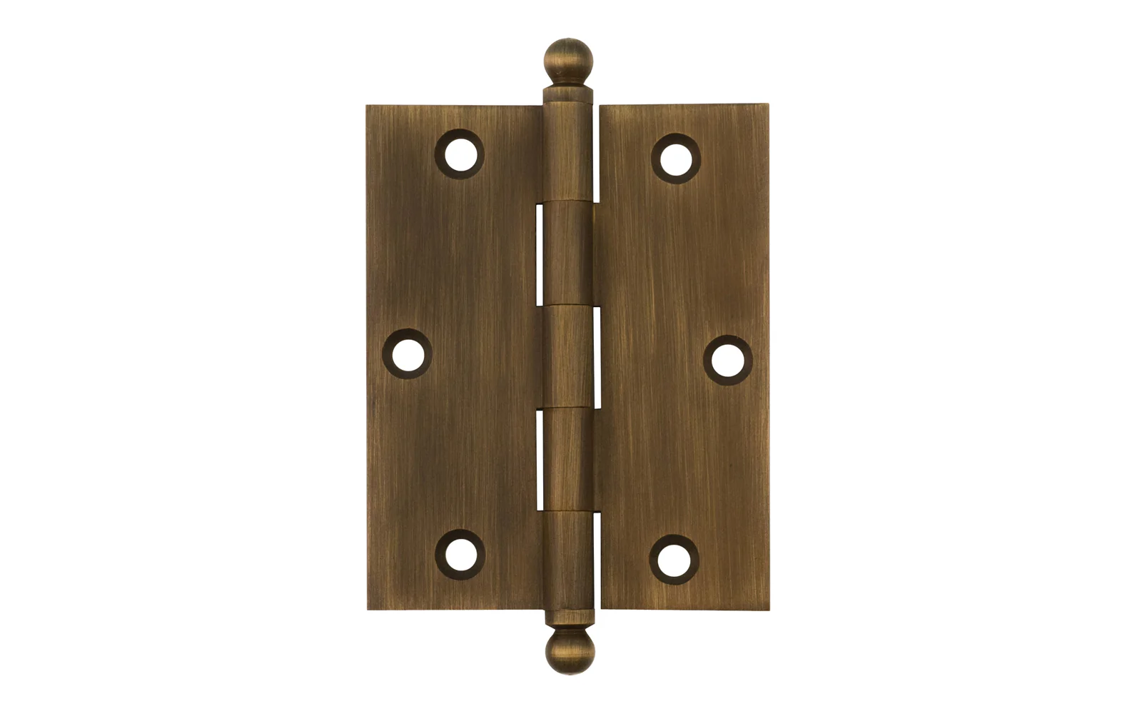 Classic Solid Brass Ball-Tip Cabinet Hinge ~ 2-1/2" x 2" - Image 6