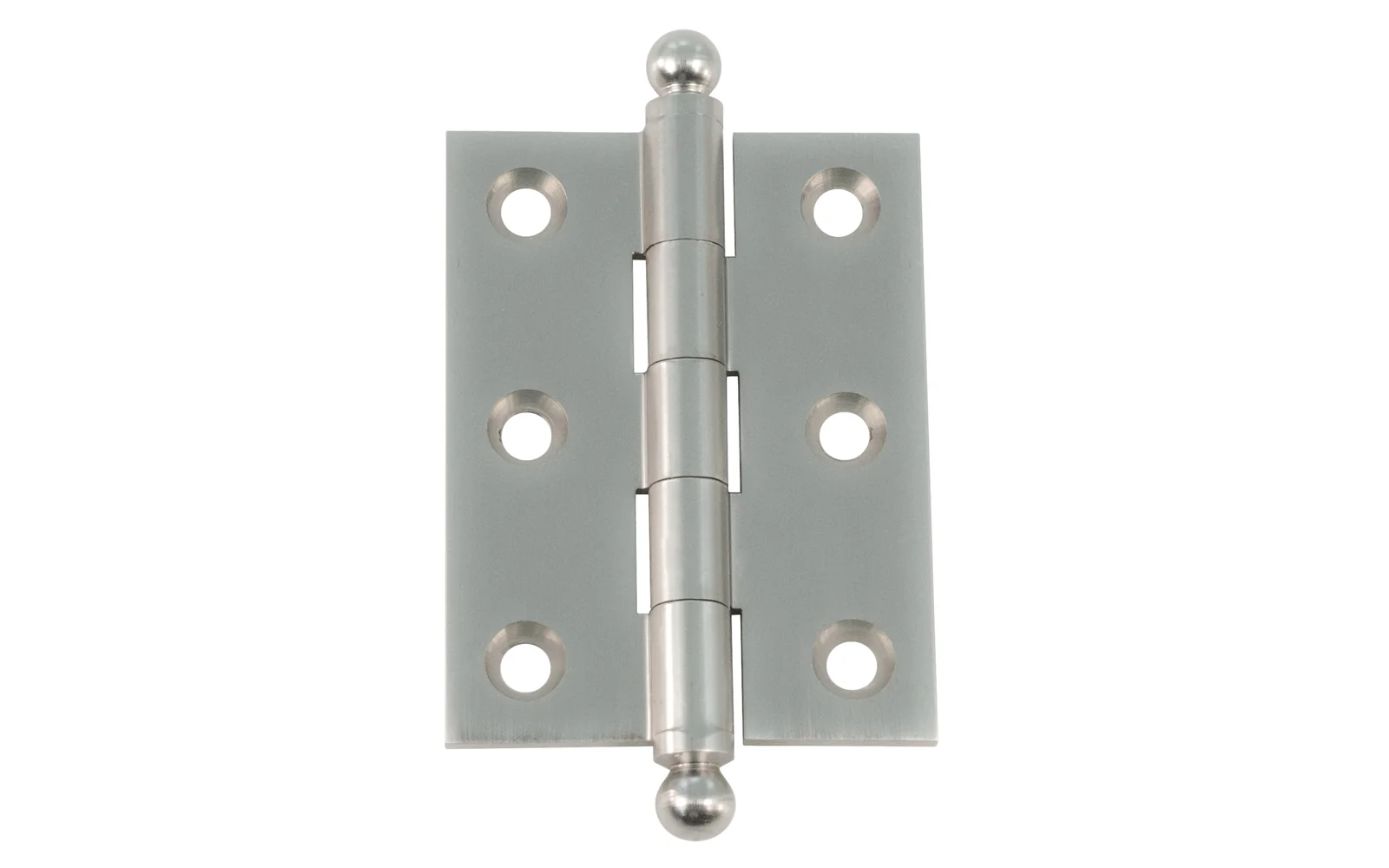 Classic Solid Brass Ball-Tip Cabinet Hinge ~ 2" x 1-1/2" - Image 4