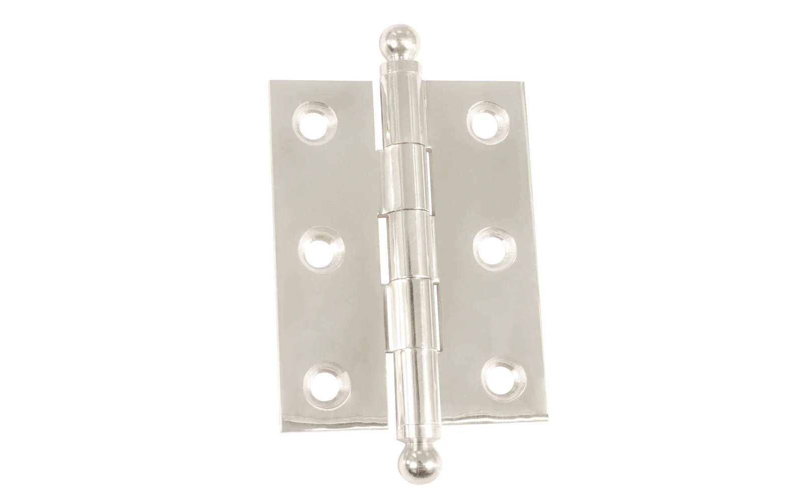 Classic Solid Brass Ball-Tip Cabinet Hinge ~ 2" x 1-1/2" - Image 5