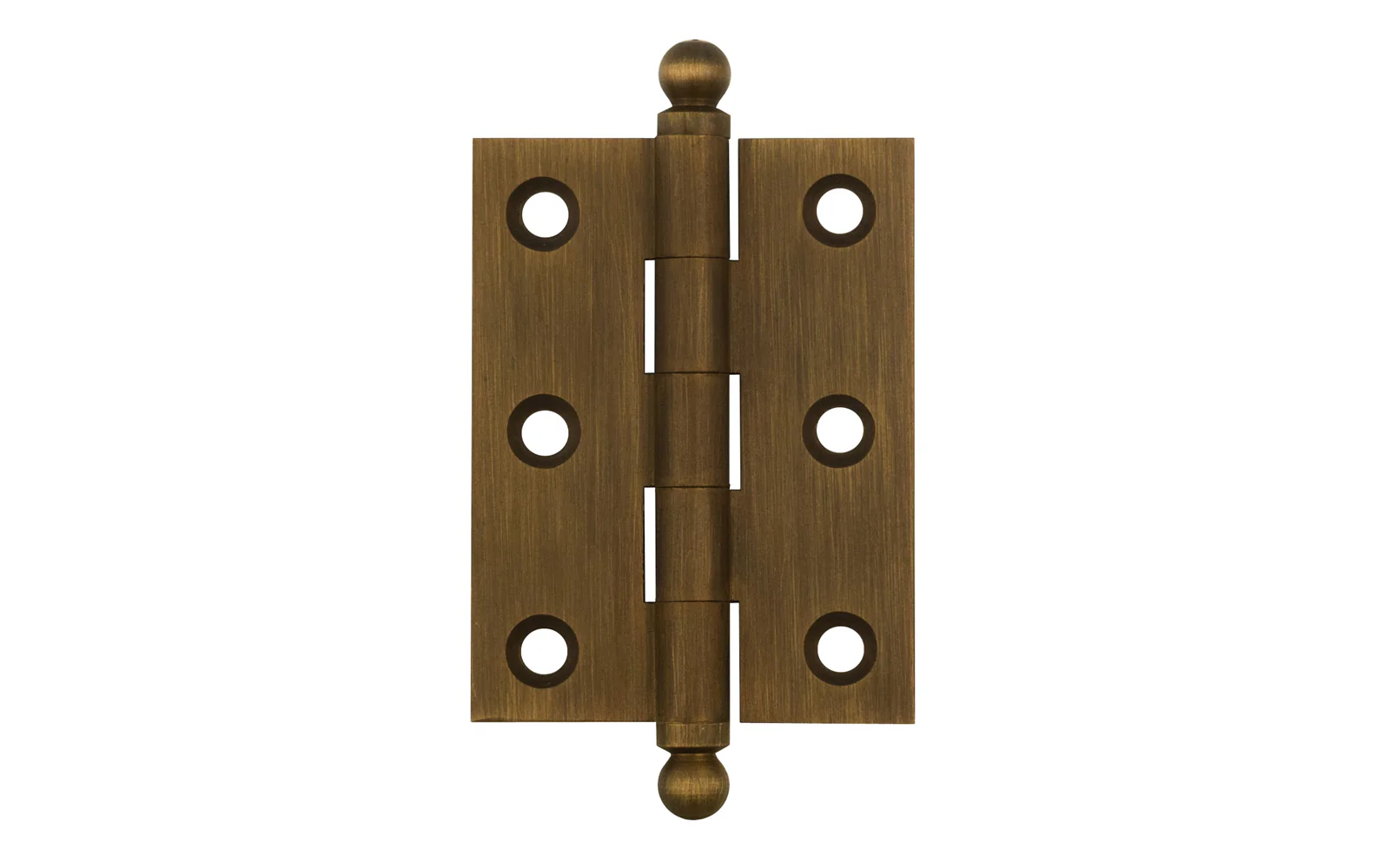 Classic Solid Brass Ball-Tip Cabinet Hinge ~ 2" x 1-1/2" - Image 6