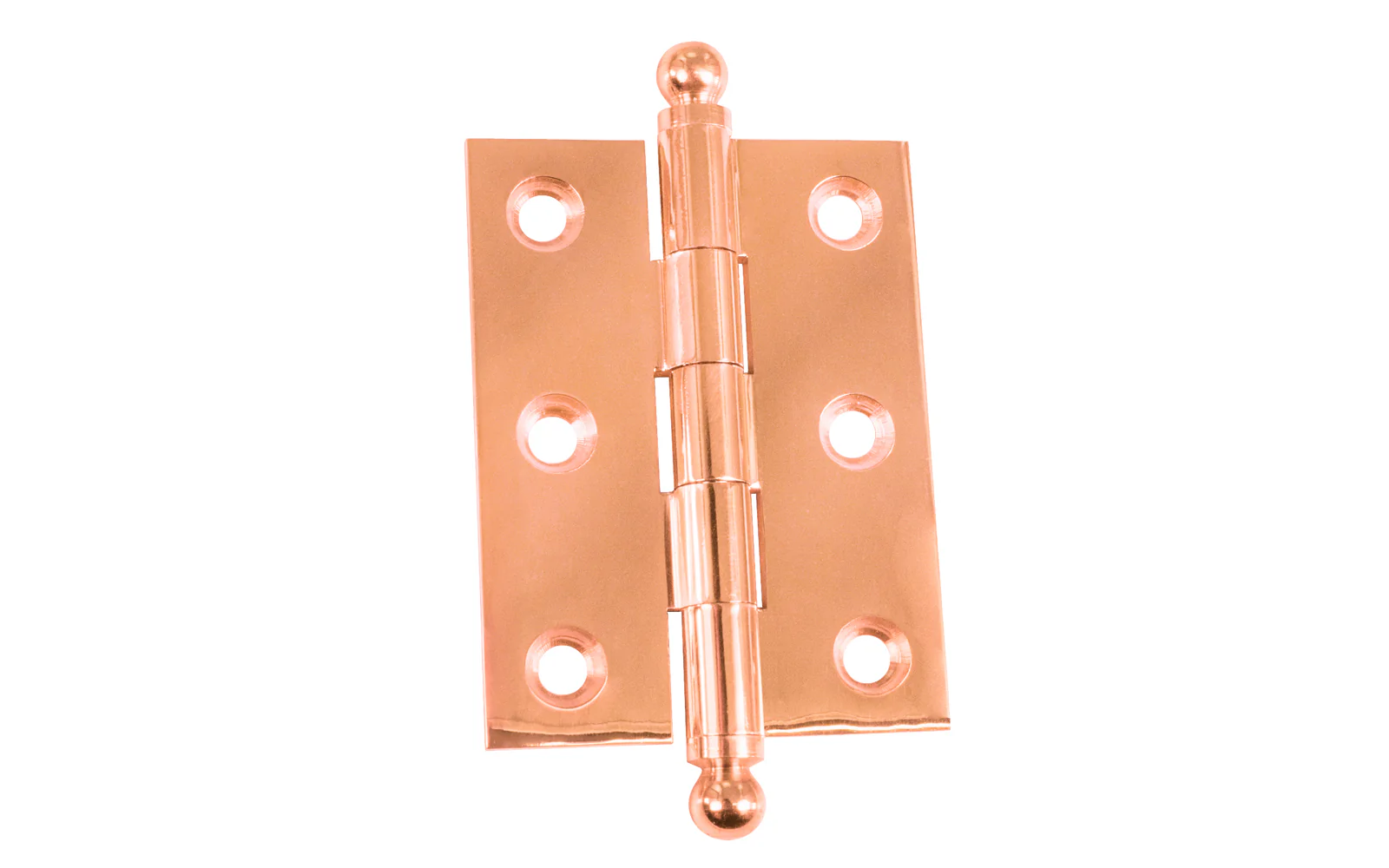 Classic Solid Brass Ball-Tip Cabinet Hinge ~ 2" x 1-1/2" - Image 8