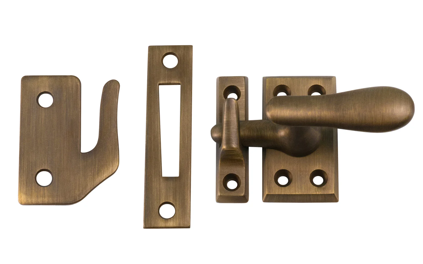Classic Solid Brass Casement Window Latch ~ Large Size - Image 3