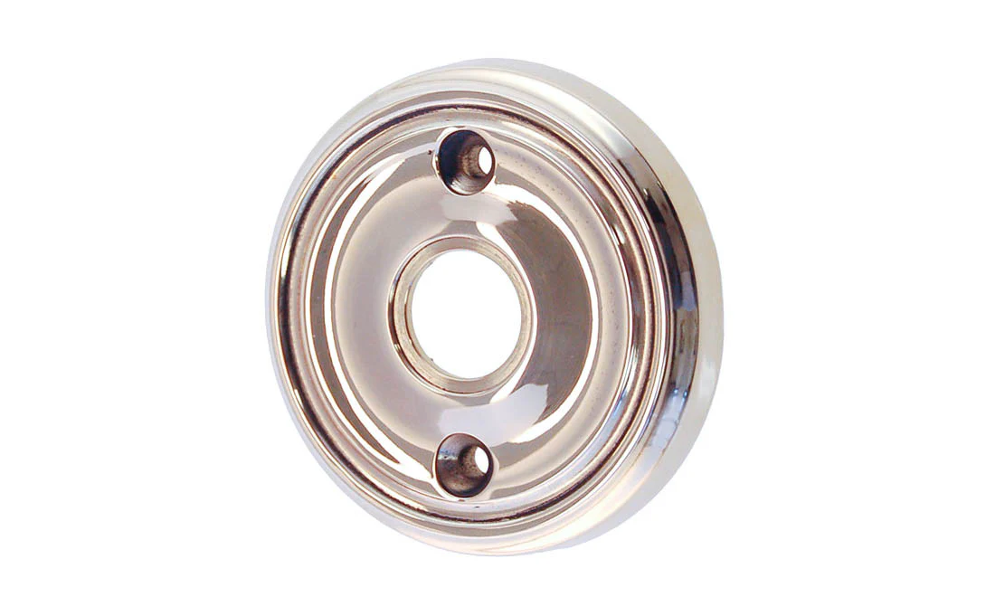 Classic Solid Brass Rosette ~ Passage (Non-Locking) - Image 4