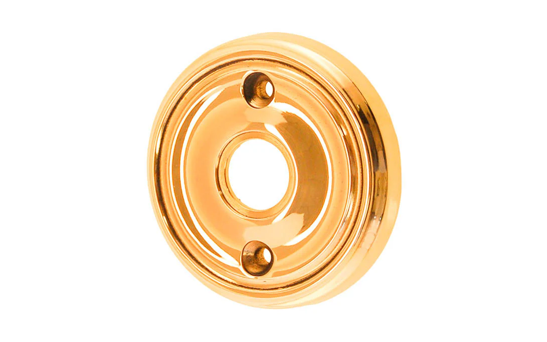 Classic Solid Brass Rosette ~ Passage (Non-Locking) - Image 5