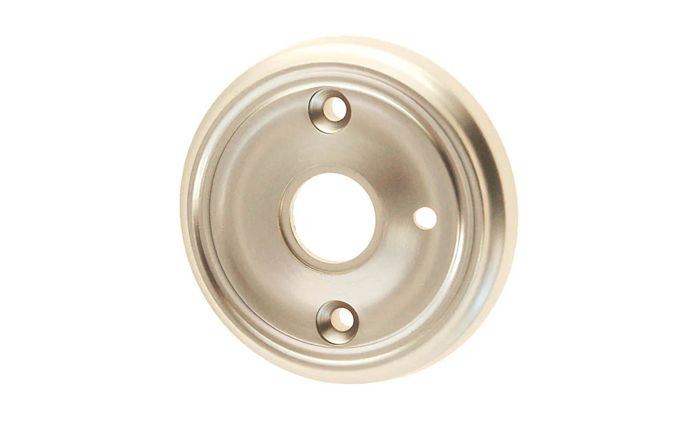 Classic Solid Brass Rosette ~ Privacy (Locking) - Image 3