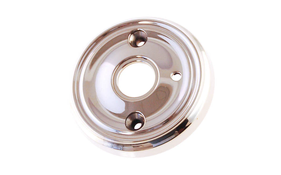 Classic Solid Brass Rosette ~ Privacy (Locking) - Image 4