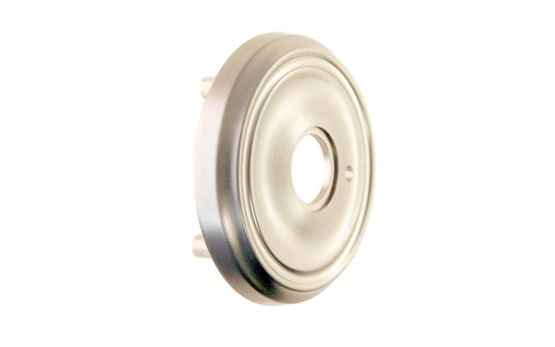 Classic Solid Brass Rosette with Threaded Shanks ~ Privacy (Locking) - Image 3