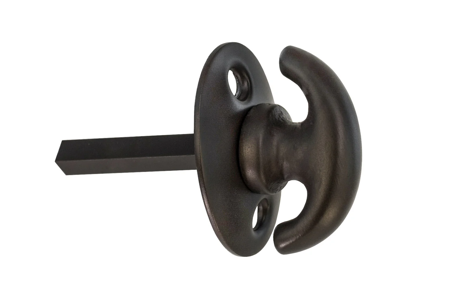 Classic Solid Brass Thumbturn with Smaller Oval Plate - Image 3