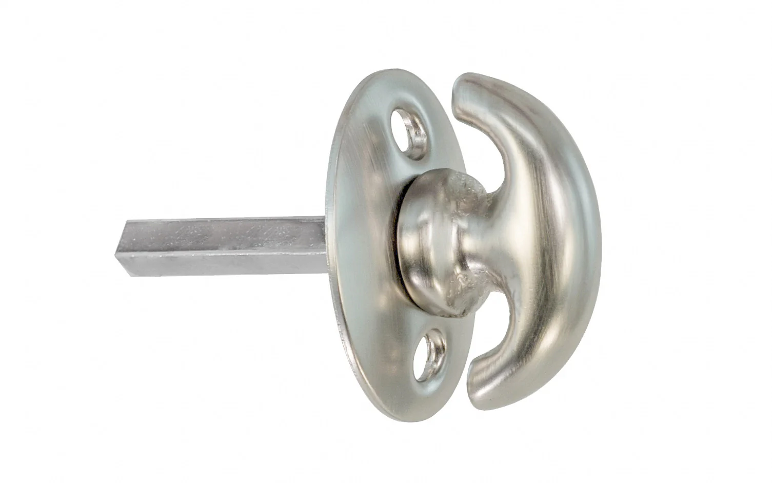 Classic Solid Brass Thumbturn with Smaller Oval Plate - Image 4