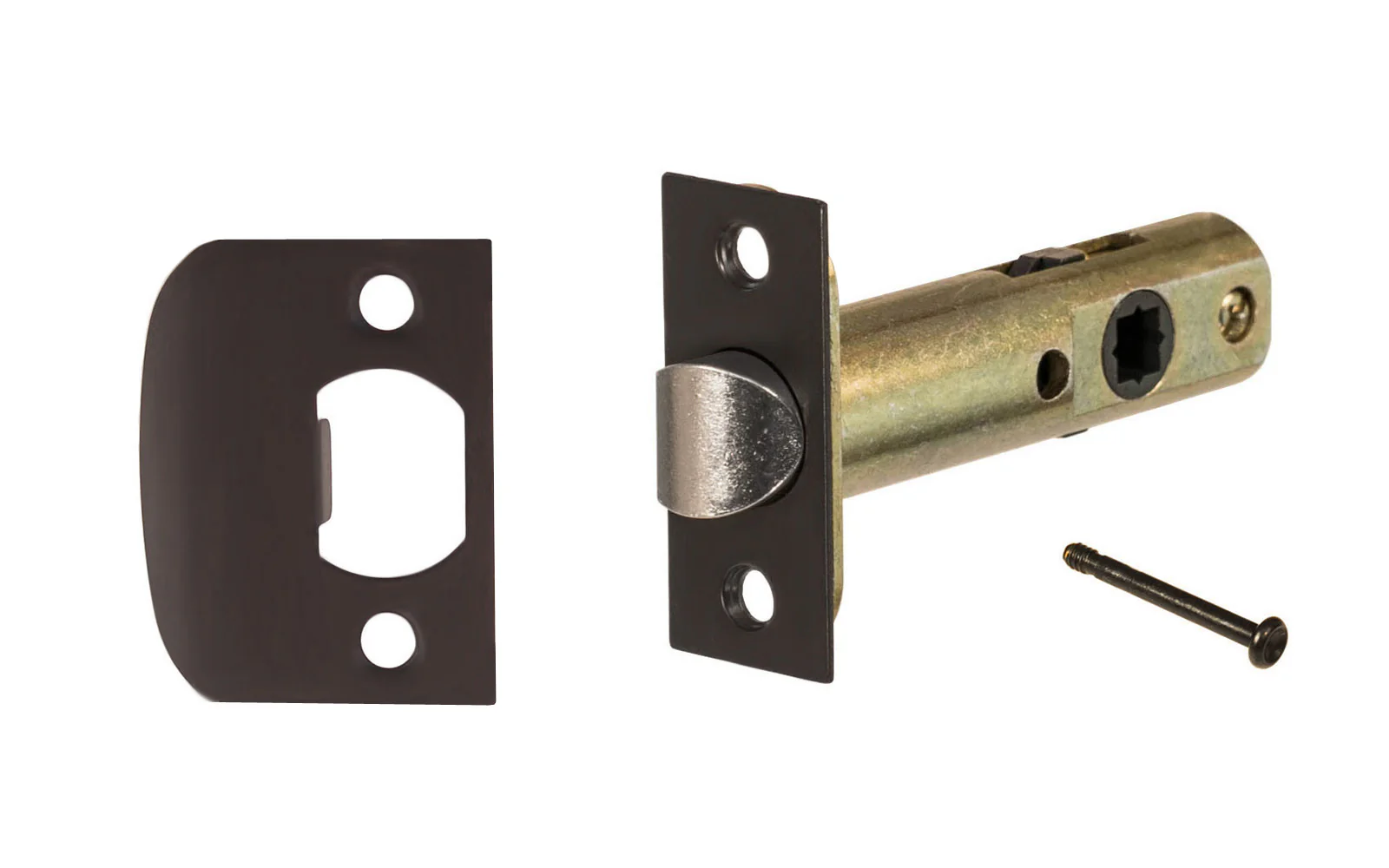 Classic Spring Latch for Doors with Locking Pin (Privacy) ~ 2-3/8" Backset - Image 2