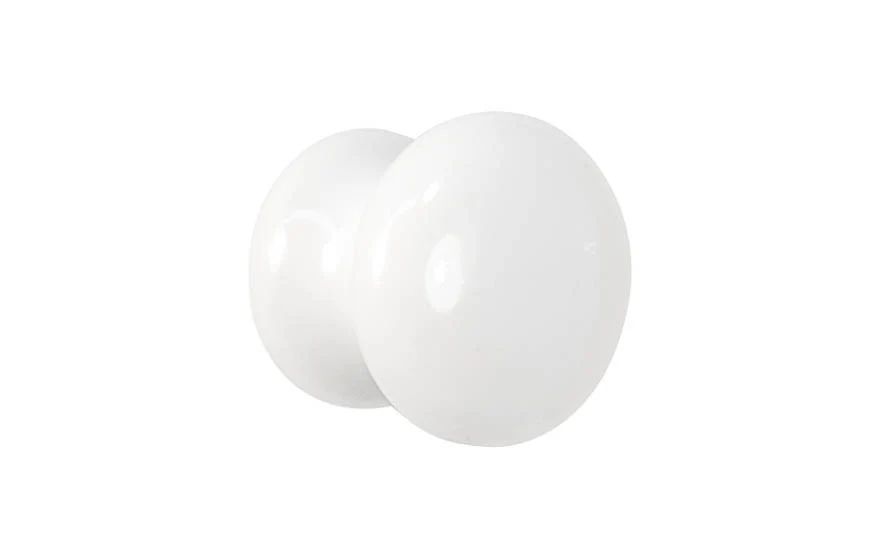 Classic White Porcelain Cabinet Knob - Image 3