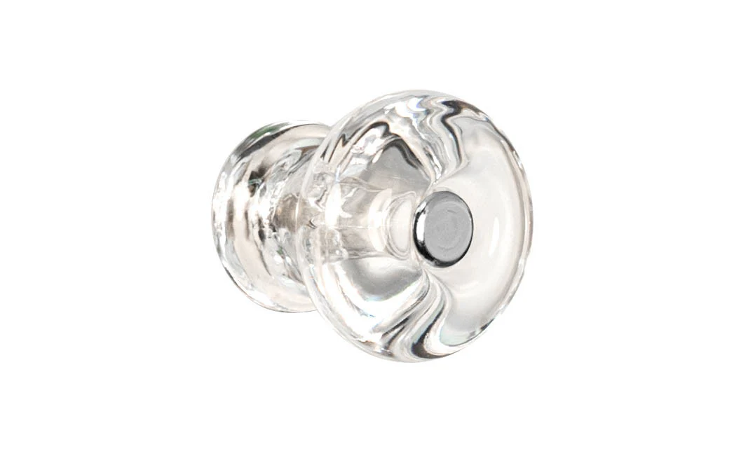Round Glass Cabinet Knob ~ Clear