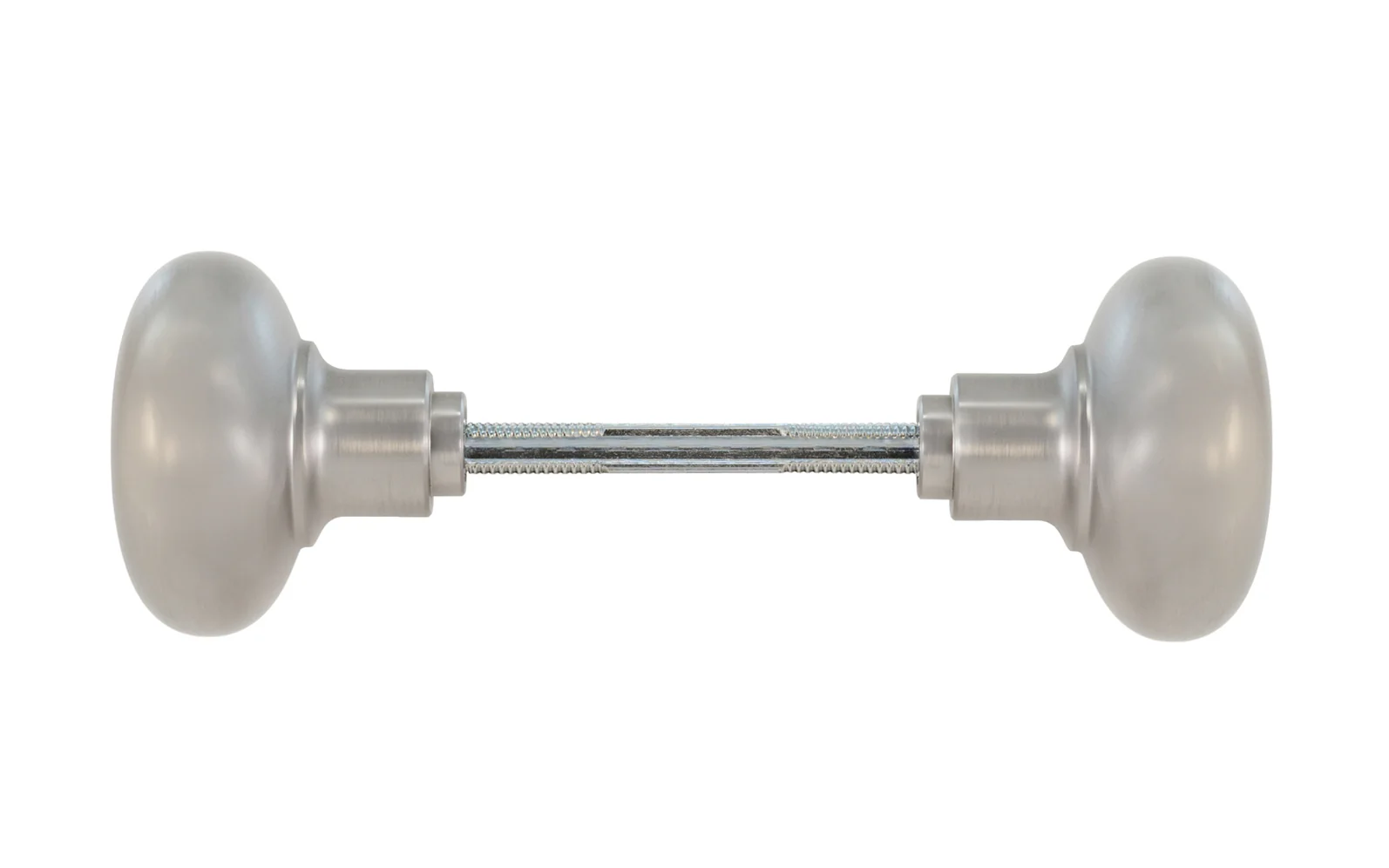 Pair of Solid Brass Core Classic Smooth Doorknobs - Image 3