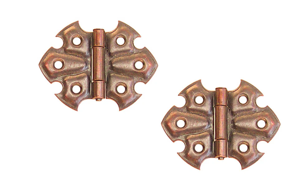 Embossed Ornamental Cabinet Hinges ~ 2-7/16" x 1-7/8" - Image 4