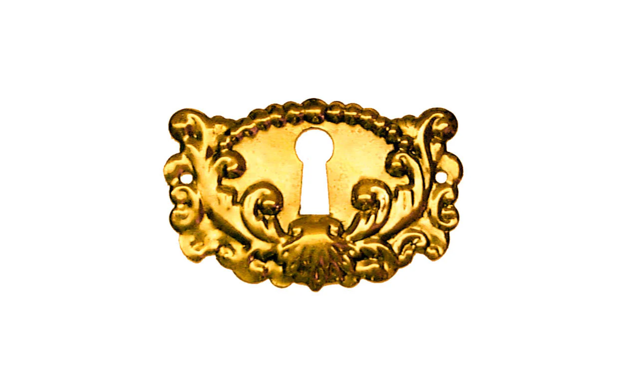 Stamped Brass Keyhole - Image 2