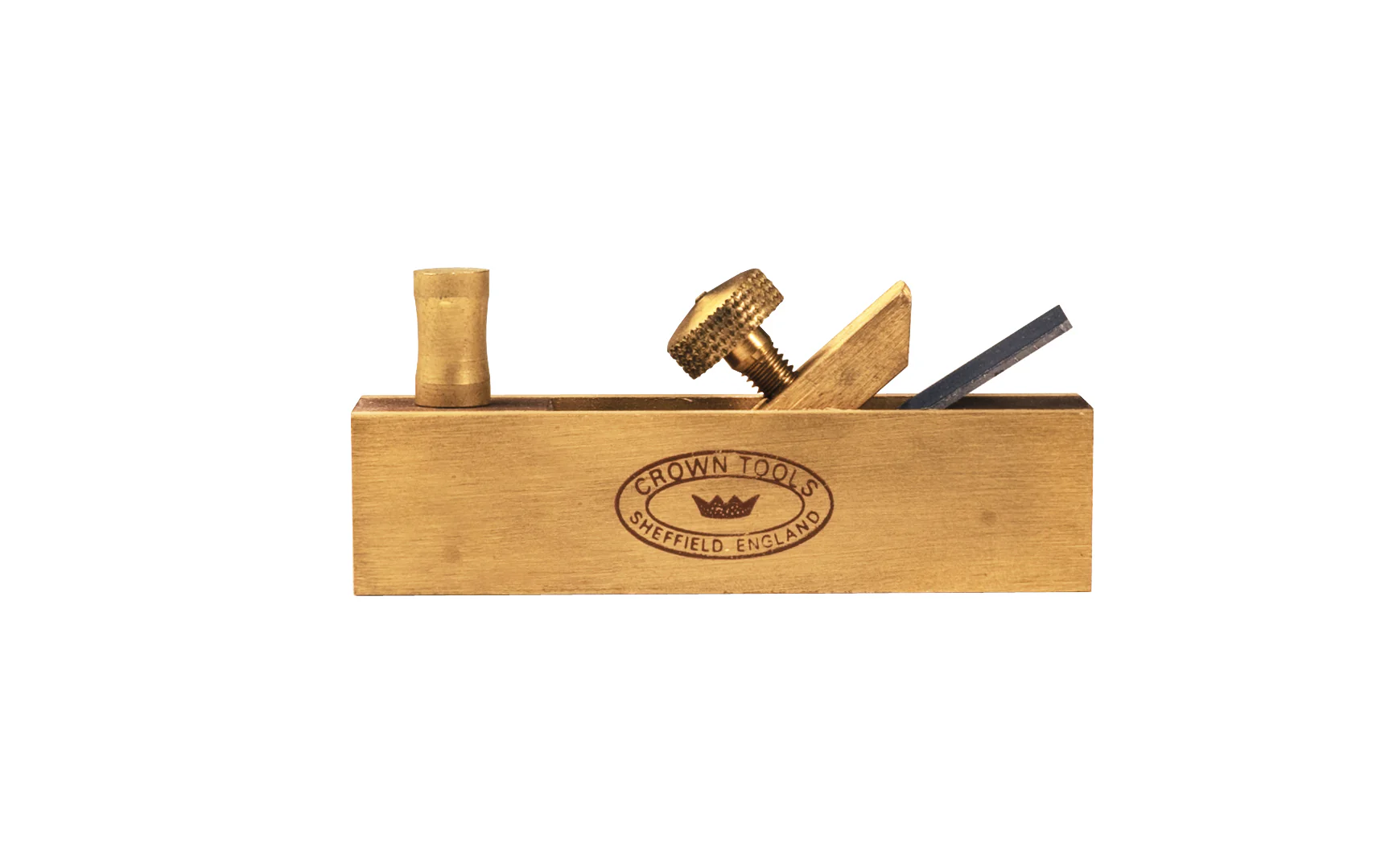 Crown Tools Brass Miniature 3" Block Plane - Image 2