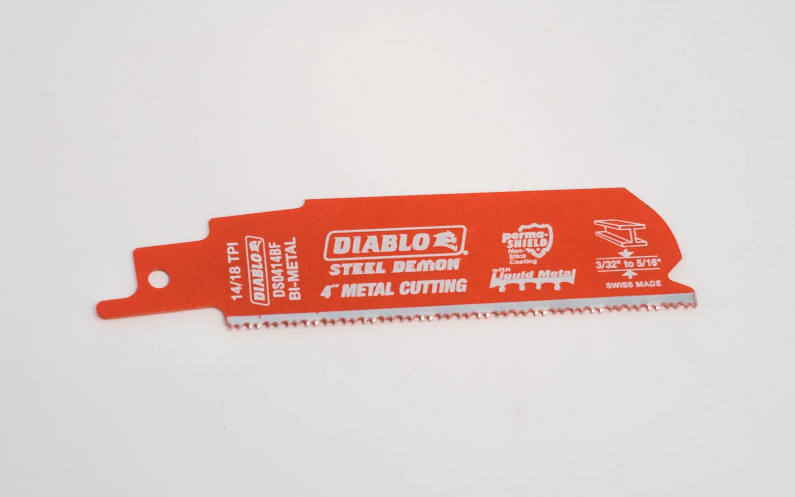 Diablo 4" Metal Cutting Reciprocating Saw Blade - 14 / 18 TPI