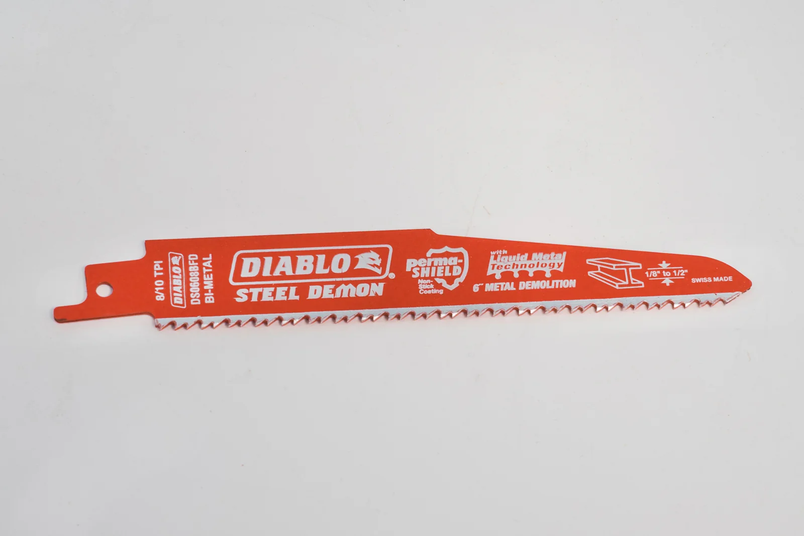 Diablo 6" Metal Cutting Reciprocating Saw Blade - 8 / 10 TPI