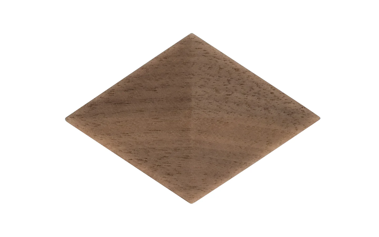 Diamond Shape Walnut Wood Cabinet Knob - Image 2