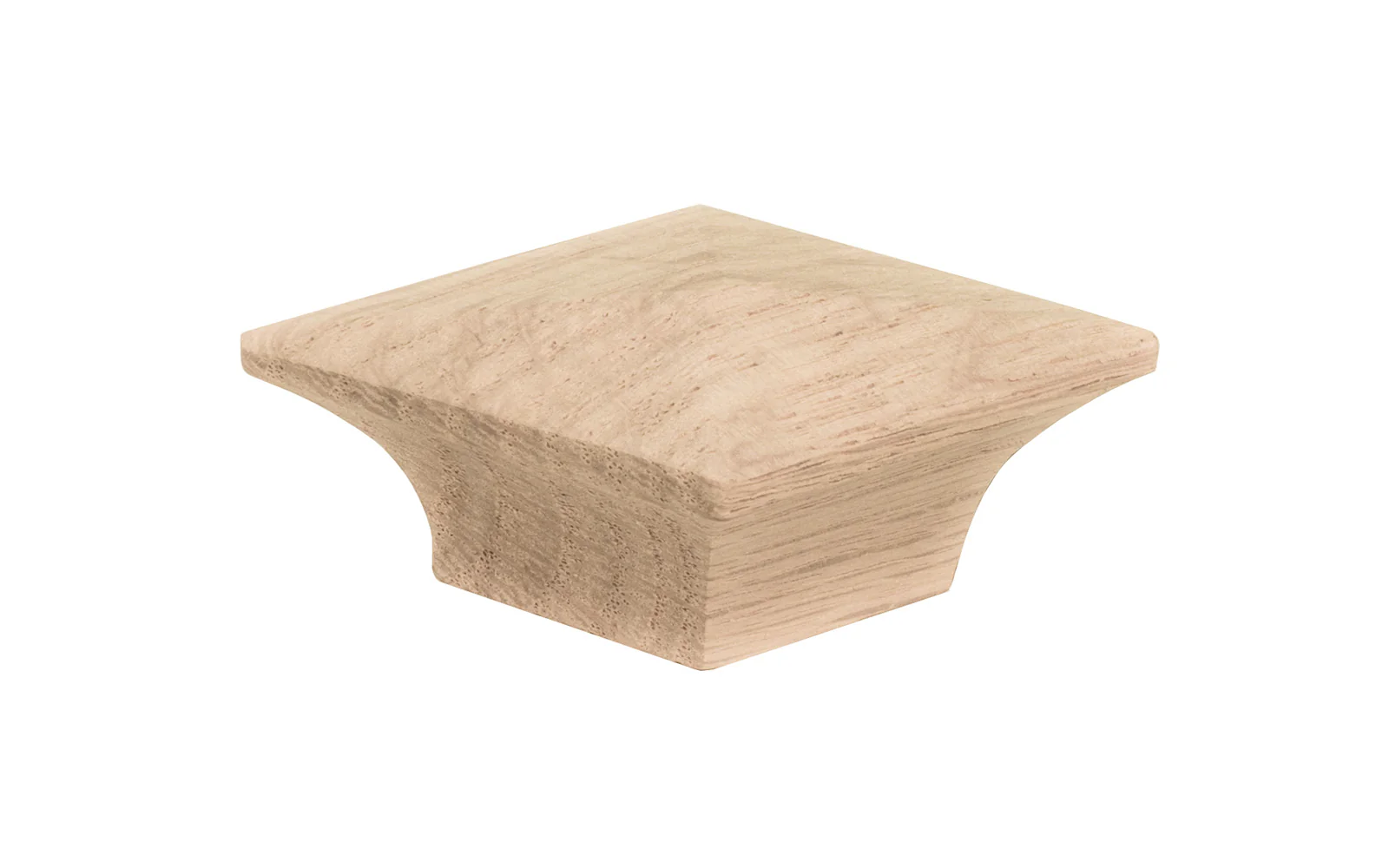 Diamond Shape Oak Wood Cabinet Knob
