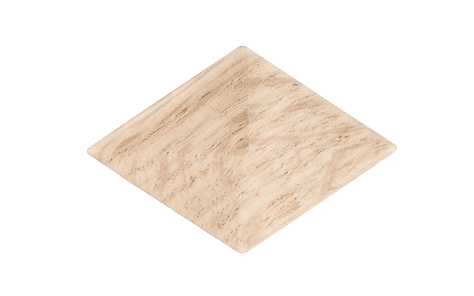 Diamond Shape Oak Wood Cabinet Knob - Image 3