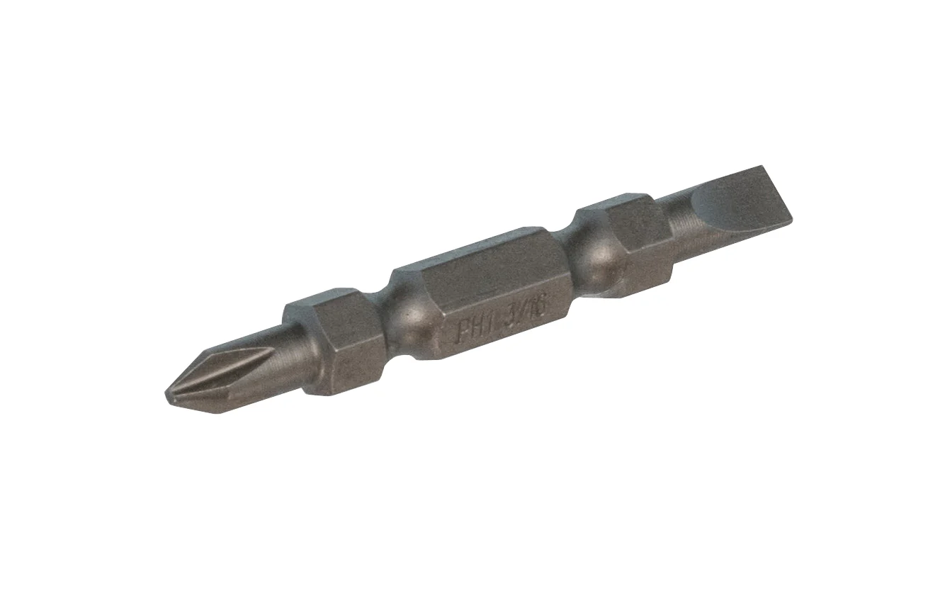 Double End Insert Bit - No. 1 Phillips & 3/16" Slot