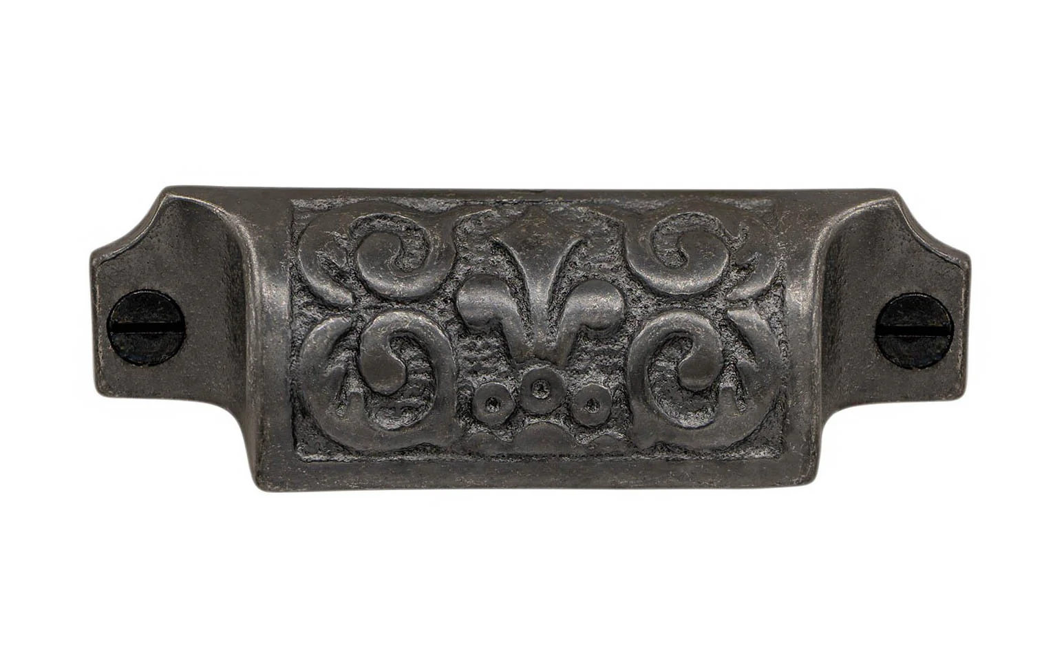 Cast Iron Fleur-de-Lis Drawer Pull ~ 3-1/4" on Centers