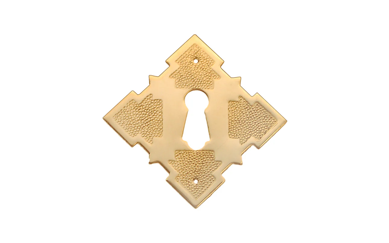 Eastlake-Style Solid Brass Keyhole