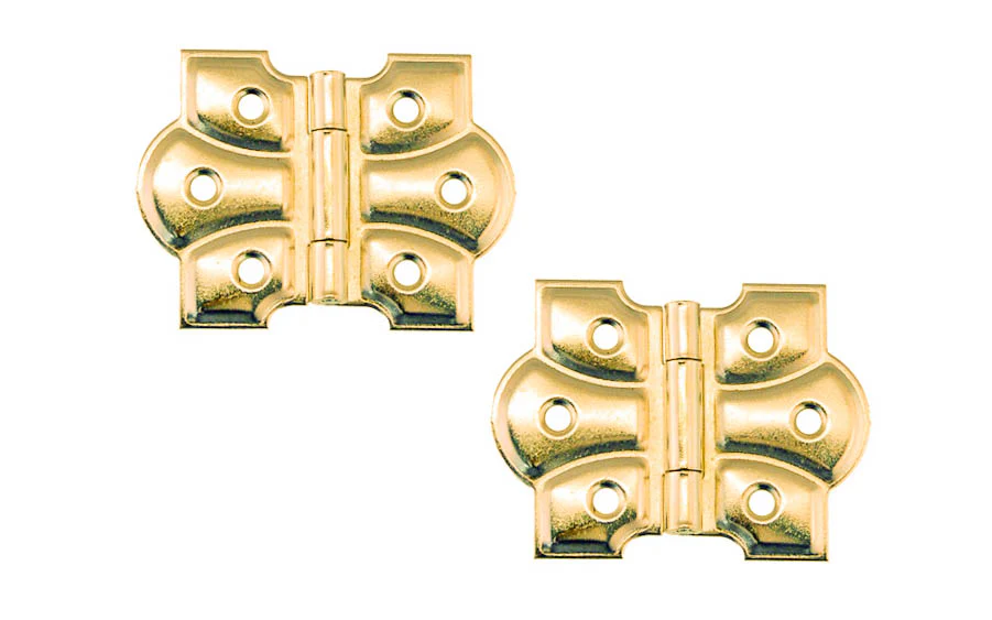 Embossed Ornamental Cabinet Hinges ~ 2-3/8" x 1-3/4" - Image 4