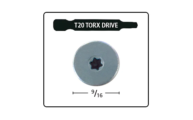 FastCap 3-1/2" Powerhead Cabinet Screws - T20 Torx Head ~ 100 Pack - Image 2