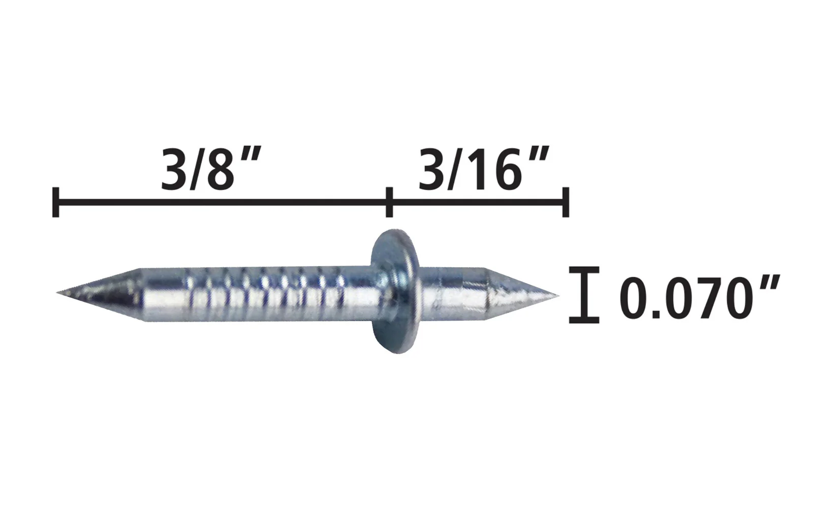FastCap 3/8" x 3/16" Blind Nails - 100 Pack - Image 2