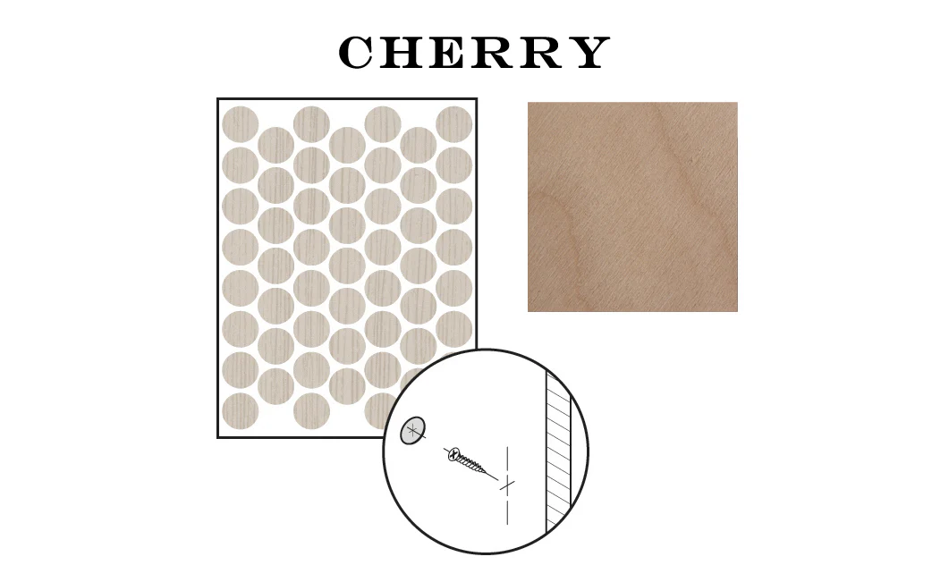 FastCap 9/16" Cherry Adhesive Cover Caps - Unfinished Wood ~ 260 Pieces