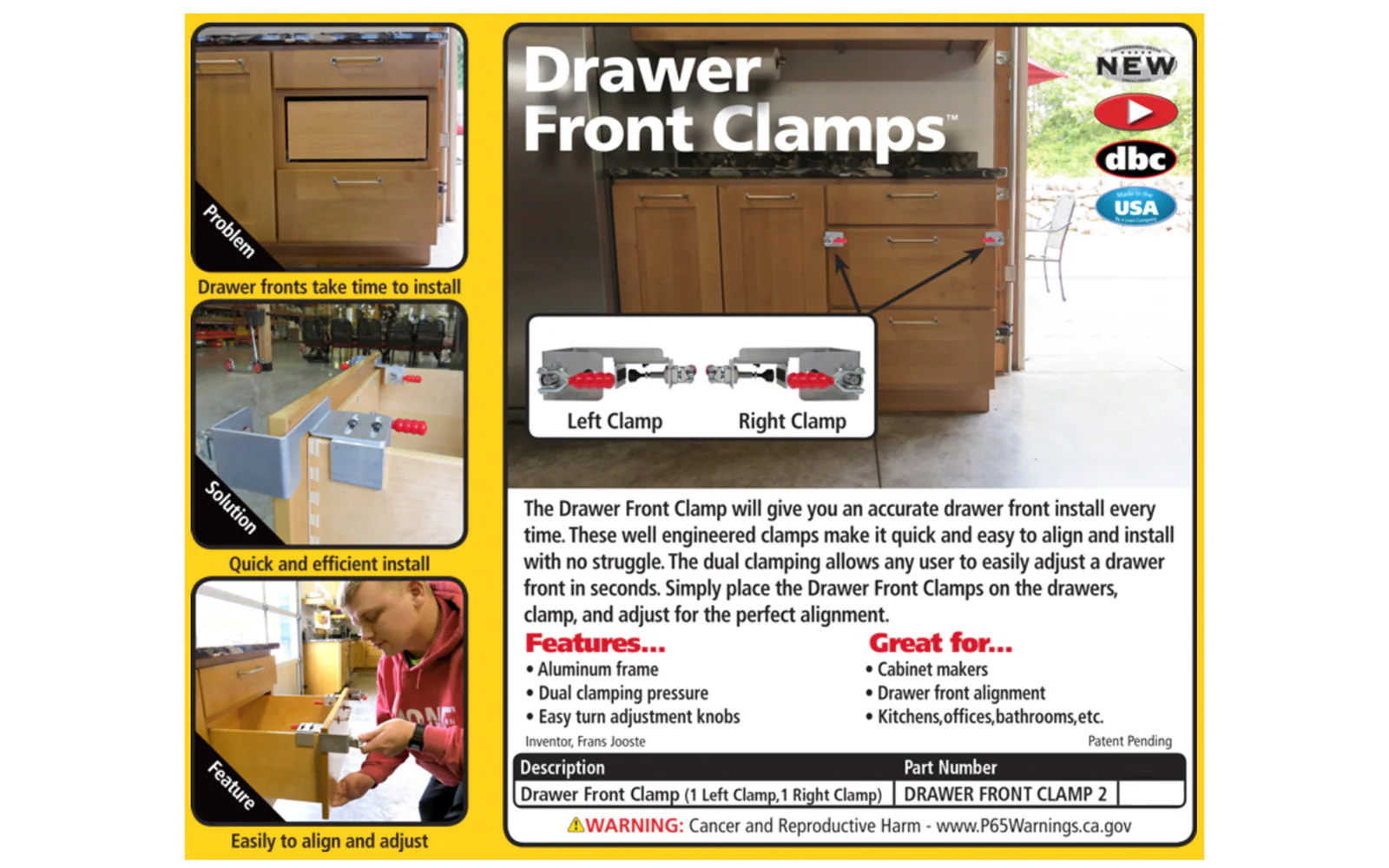 FastCap Drawer Front Installation Clamp - Image 7