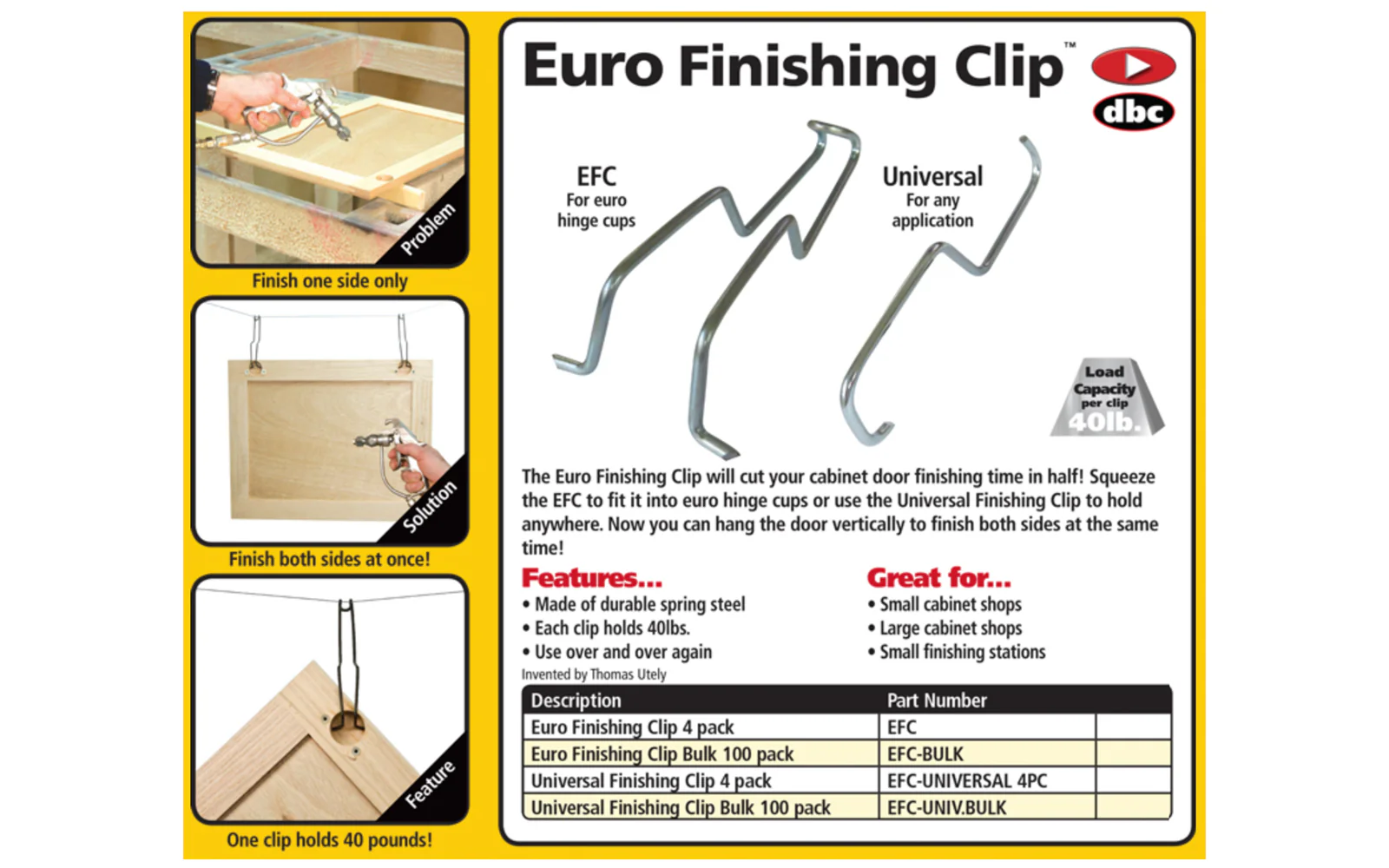 FastCap Euro-Hinge Cup Cabinet Door Finishing Clip - 4 Pack - Image 4